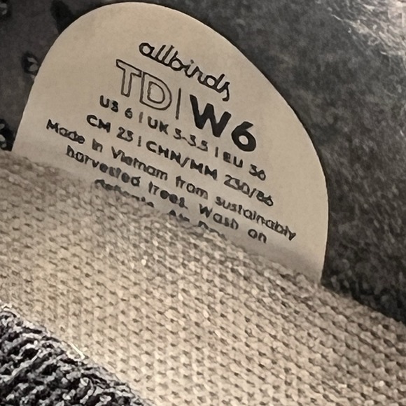 Allbirds Tree Dashers Relay Womens Shoes Size 6 Black Low Knit Athletic Sneakers - Picture 9 of 10
